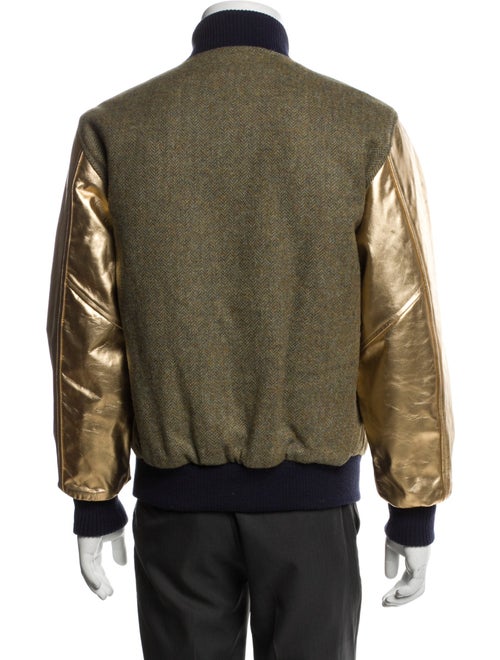 Billionaire Boys Club Wool Colorblock Pattern Bomber Jacket