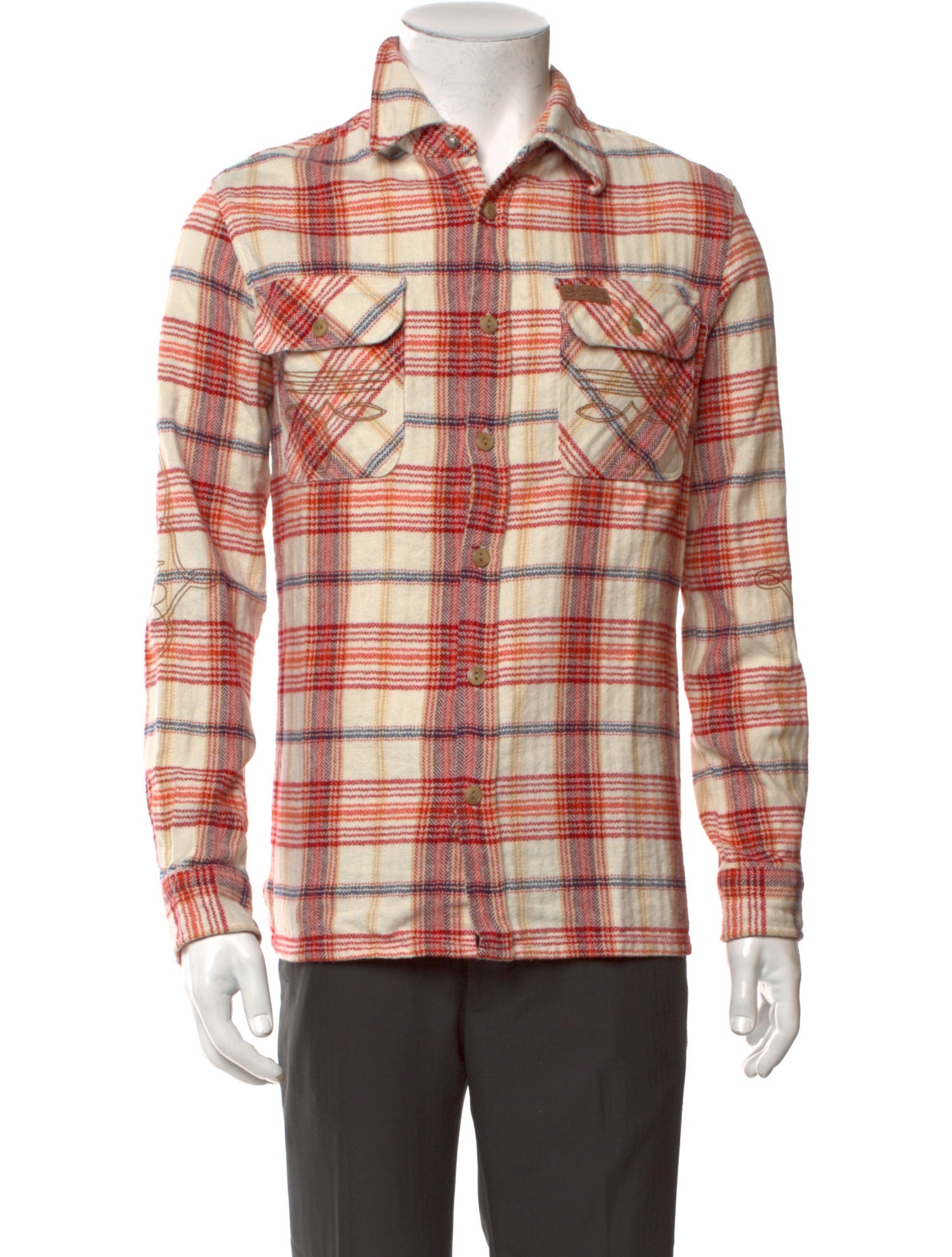 Billionaire Boys Club Plaid Print Long Sleeve Western Shirt w/ Tags