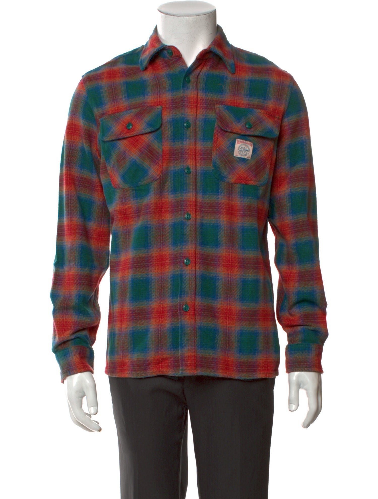 Billionaire Boys Club Plaid Print Long Sleeve Western Shirt w/ Tags