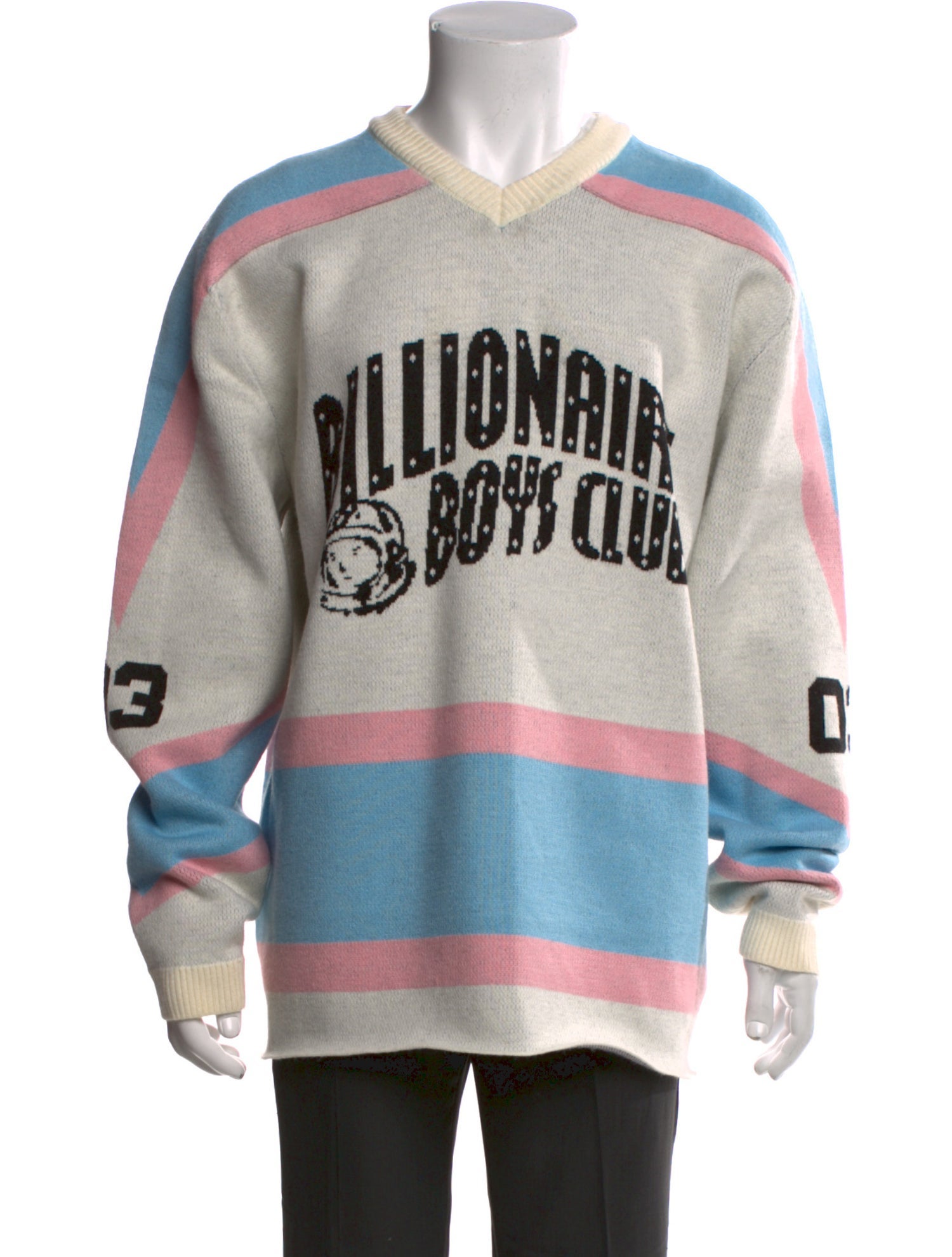 Billionaire Boys Club Printed V-Neck Pullover