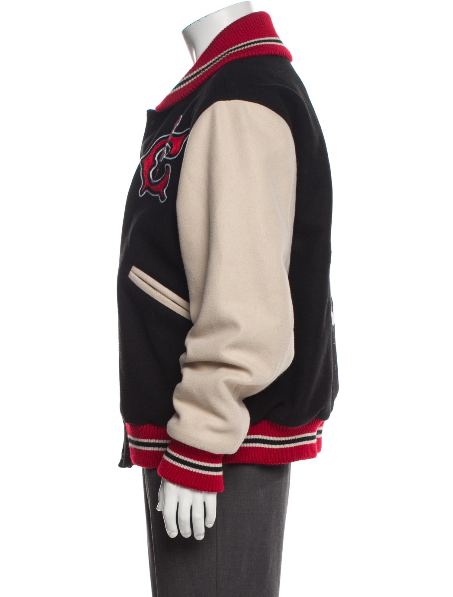 Billionaire Boys Club Striped Varsity Jacket