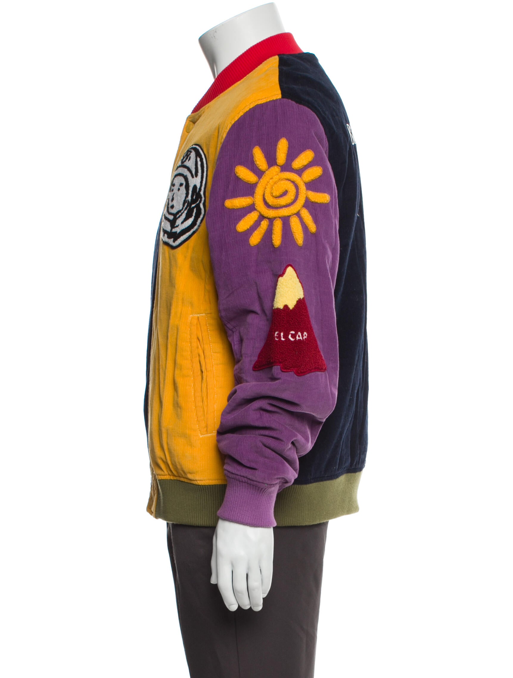 Billionaire Boys Club Colorblock Pattern Bomber Jacket