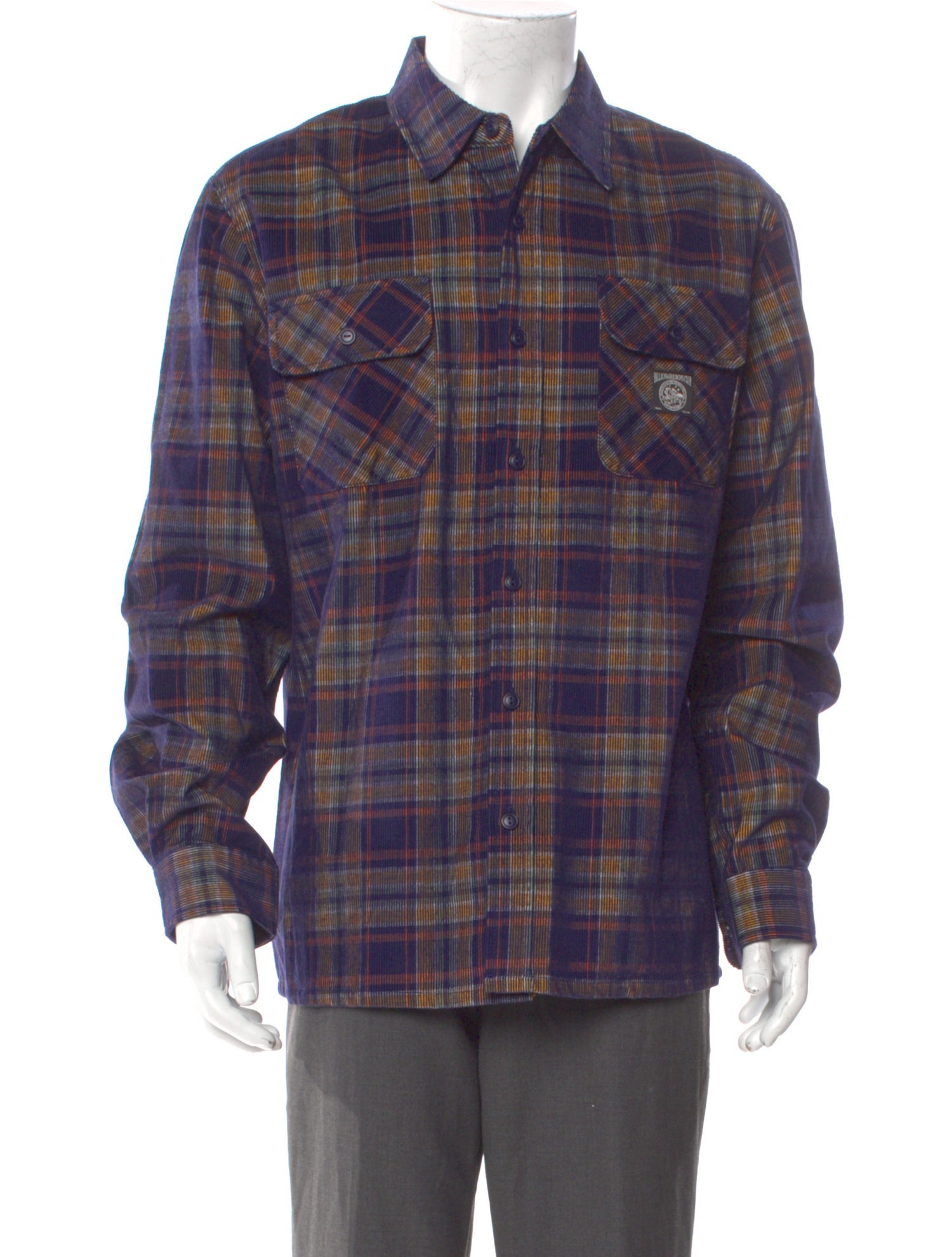 Billionaire Boys Club Plaid Print Long Sleeve Western Shirt