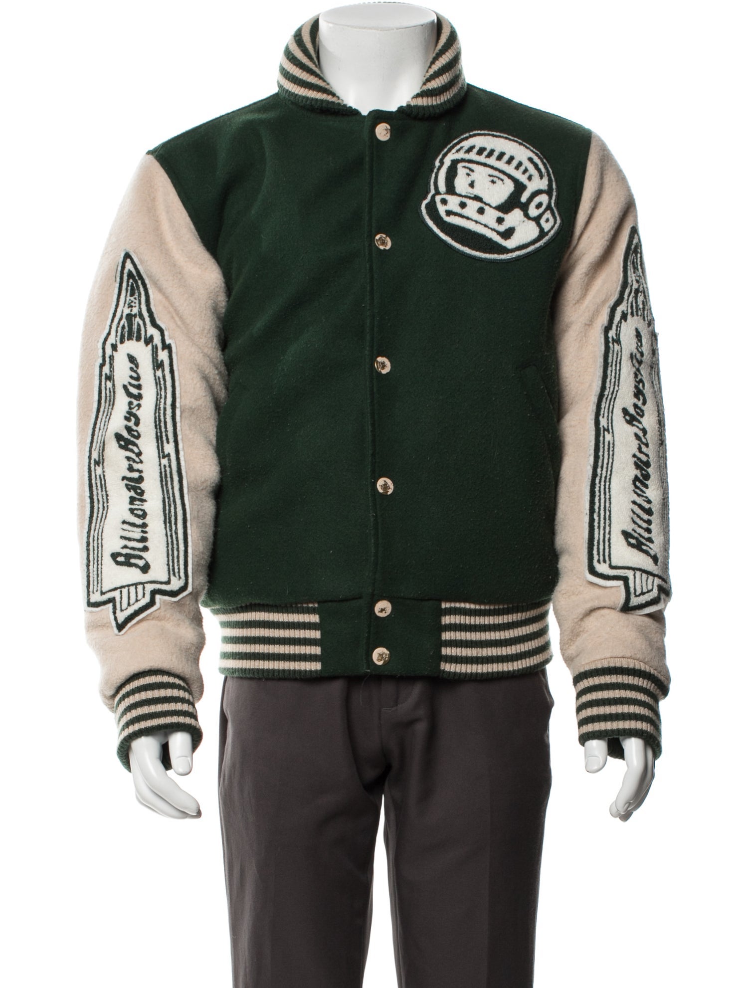 Billionaire Boys Club Graphic Print Varsity Jacket