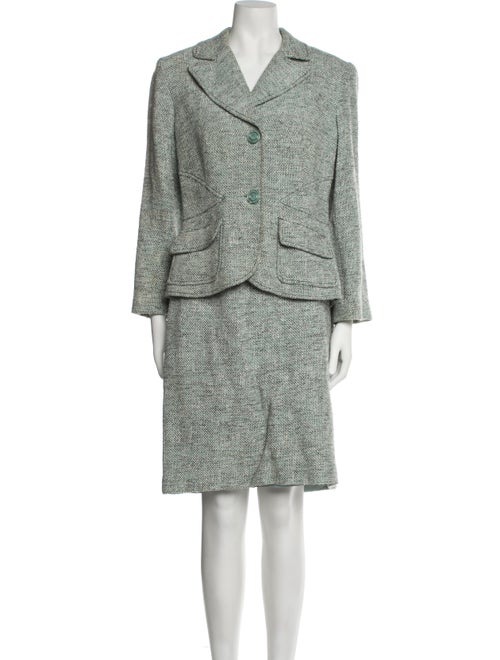 BIGIO Collection Tweed Pattern Skirt Suit