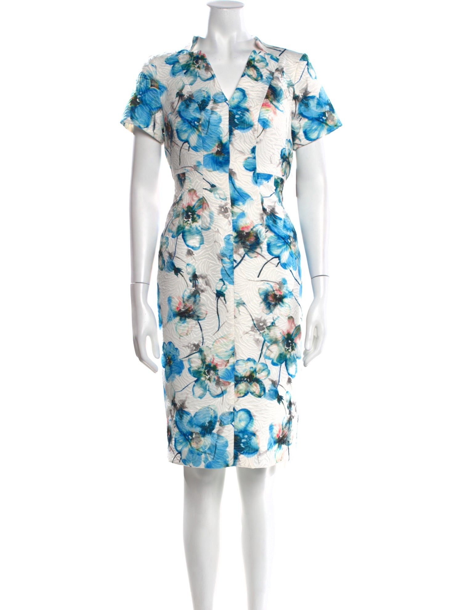 BIGIO Collection Floral Print Knee-Length Dress w/ Tags