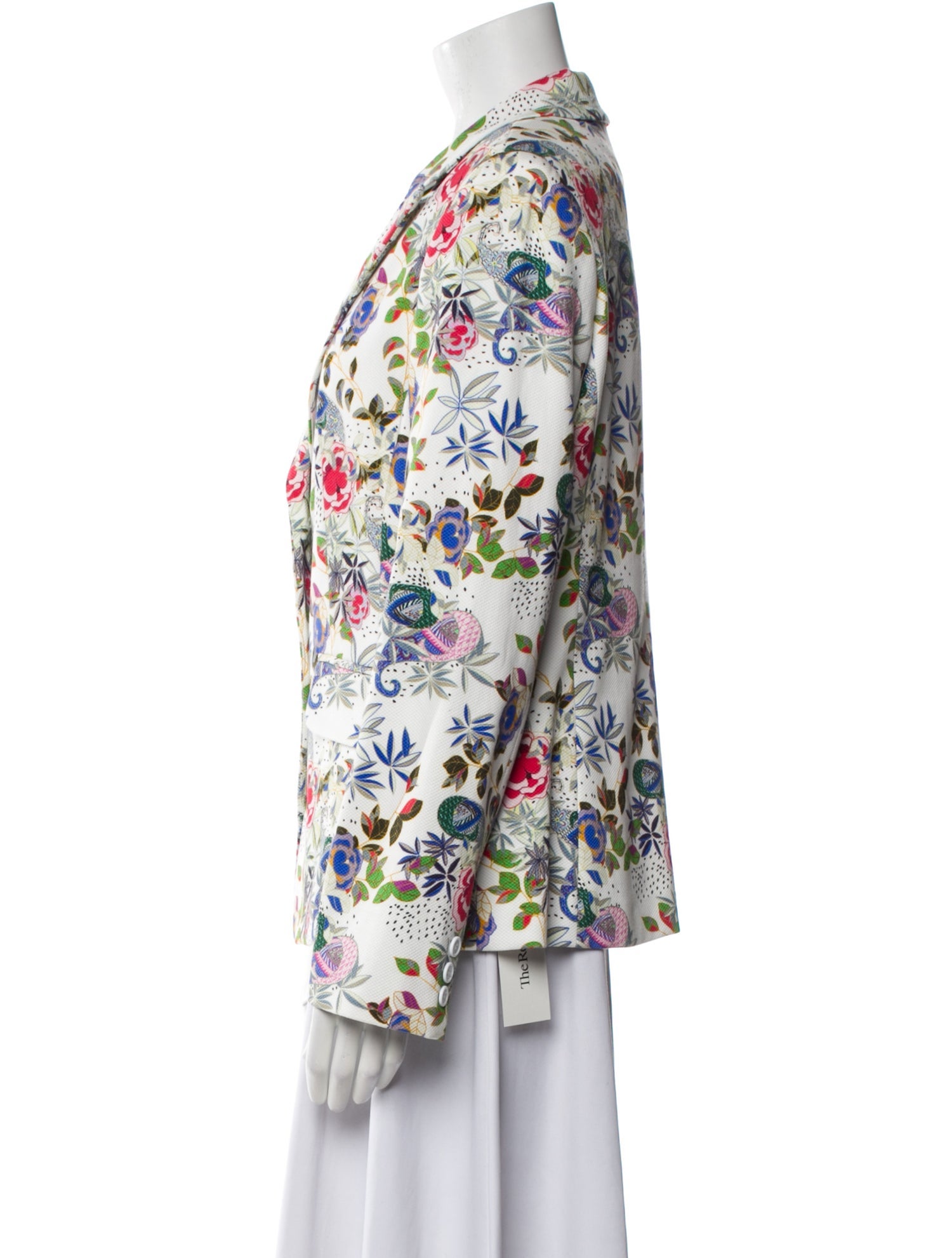 BIGIO Collection Floral Print Blazer
