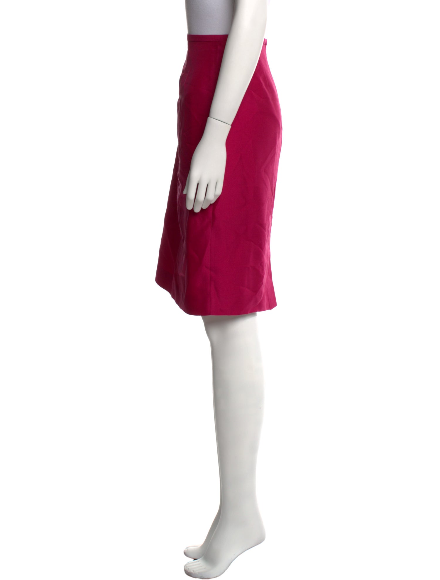 BIGIO Collection Silk Knee-Length Skirt