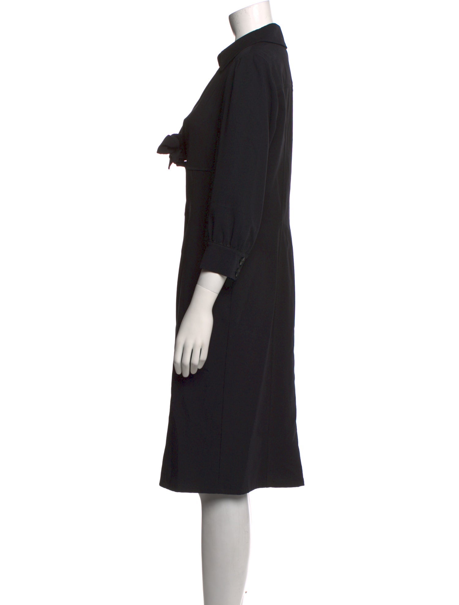 BIGIO Collection V-Neck Midi Length Dress