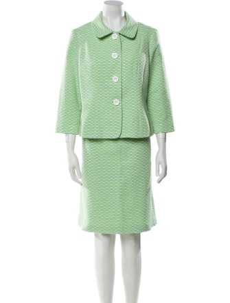 BIGIO Collection Printed Skirt Suit