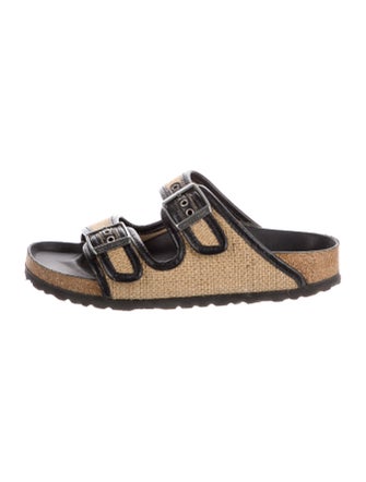 Birkenstock Straw Tweed Pattern Slides