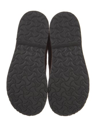 Birkenstock Suede Fur Trim Moto Boots