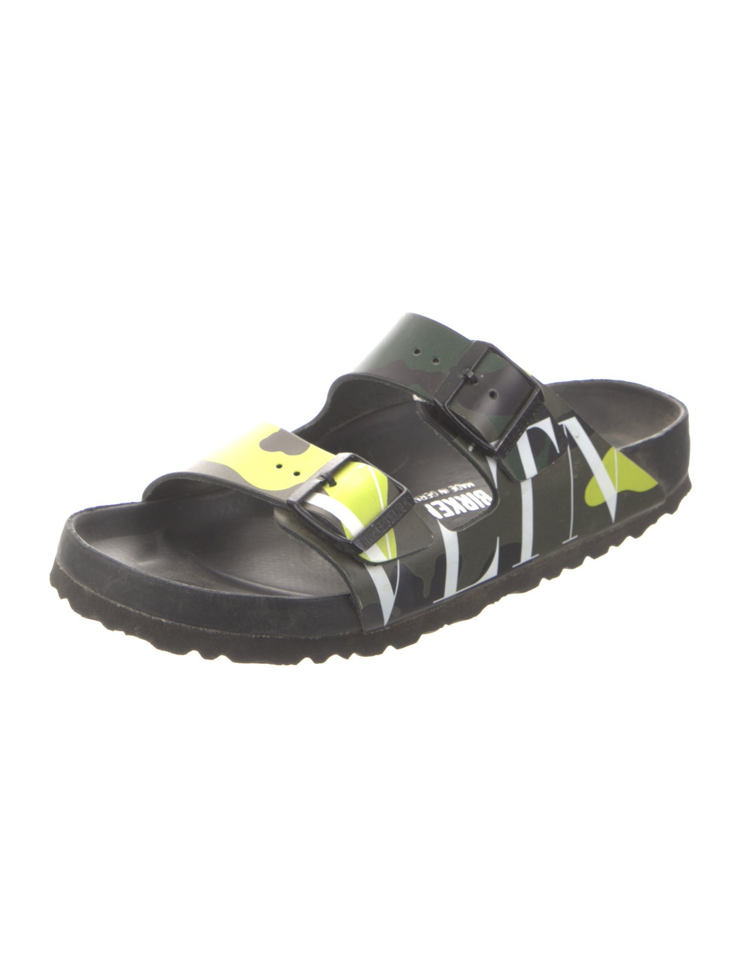 Valentino x Birkenstock Leather Printed Slides