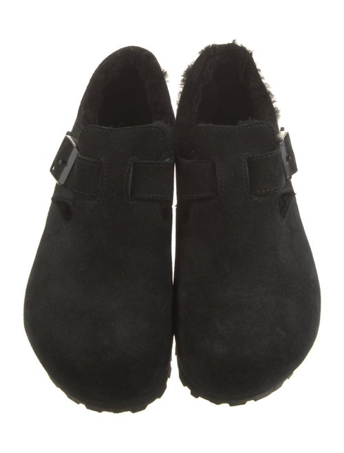 Birkenstock Suede Fur Trim Loafers