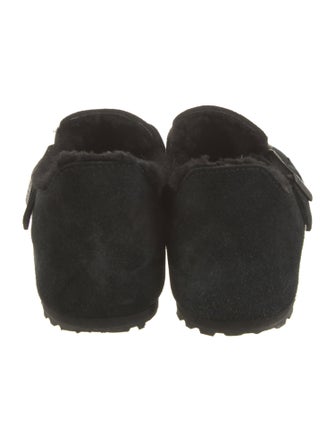 Birkenstock Suede Fur Trim Loafers