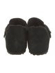 Birkenstock Suede Fur Trim Loafers