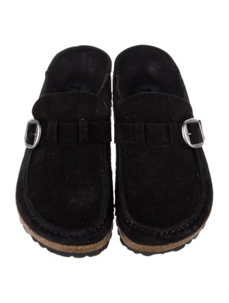 Birkenstock Suede Fur Trim Espadrilles
