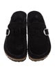 Birkenstock Suede Fur Trim Espadrilles