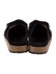 Birkenstock Suede Fur Trim Espadrilles