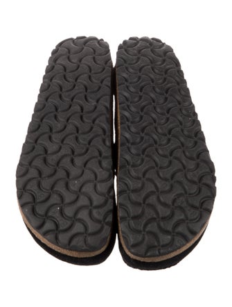 Birkenstock Suede Fur Trim Espadrilles