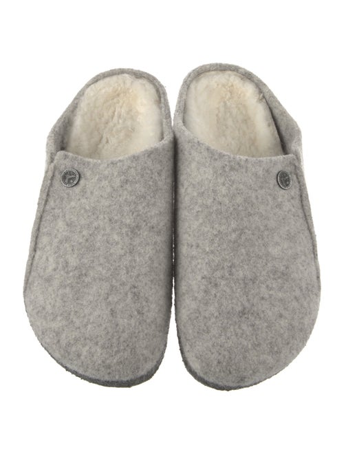 Birkenstock Wool Fur Trim Mules