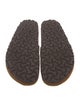 Birkenstock Suede Fur Trim Mules