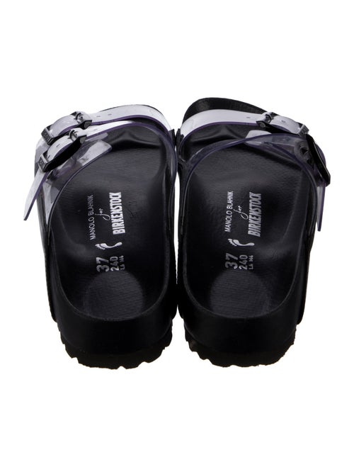 Manolo Blahnik x Birkenstock Leather Slides