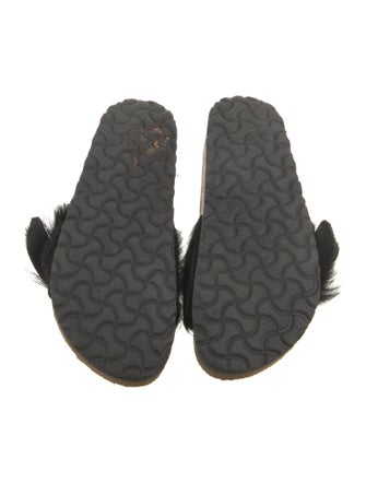 Birkenstock Ponyhair Fur Trim Slides