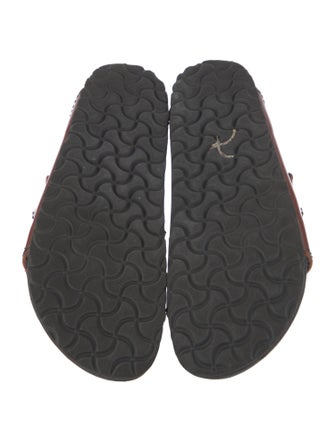 MM6 Maison Margiela Patent Leather Colorblock Pattern Slides