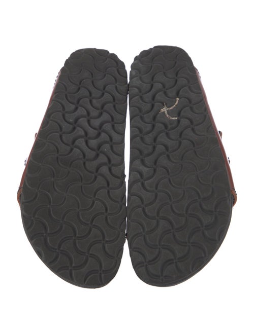 MM6 Maison Margiela Patent Leather Colorblock Pattern Slides