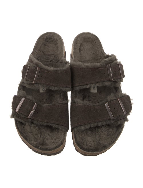 Birkenstock Suede Printed Slides