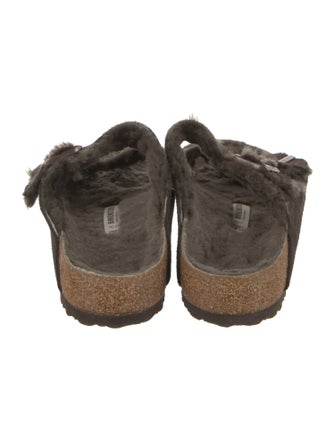 Birkenstock Suede Printed Slides