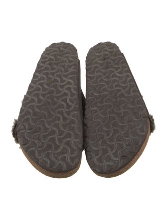 Birkenstock Suede Printed Slides