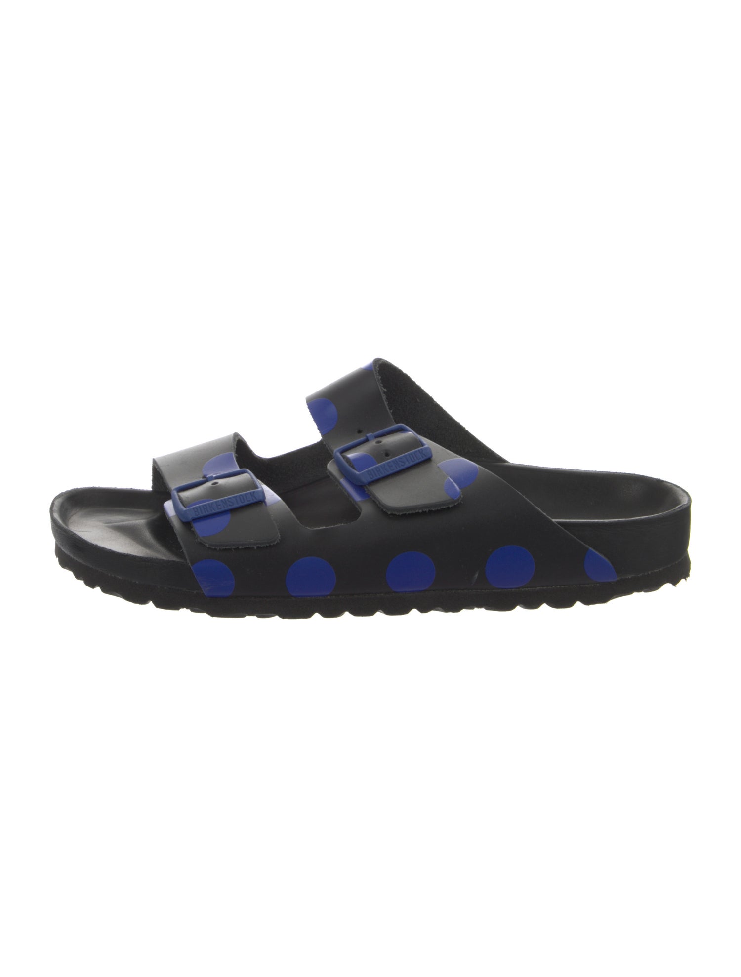 Birkenstock Leather Polka Dot Print Slides