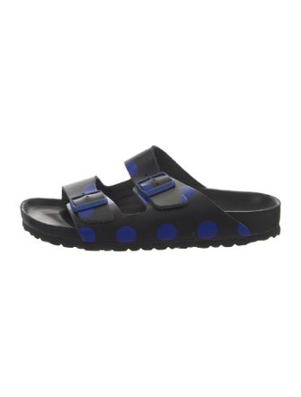 Birkenstock Leather Polka Dot Print Slides