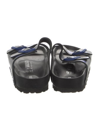 Birkenstock Leather Polka Dot Print Slides