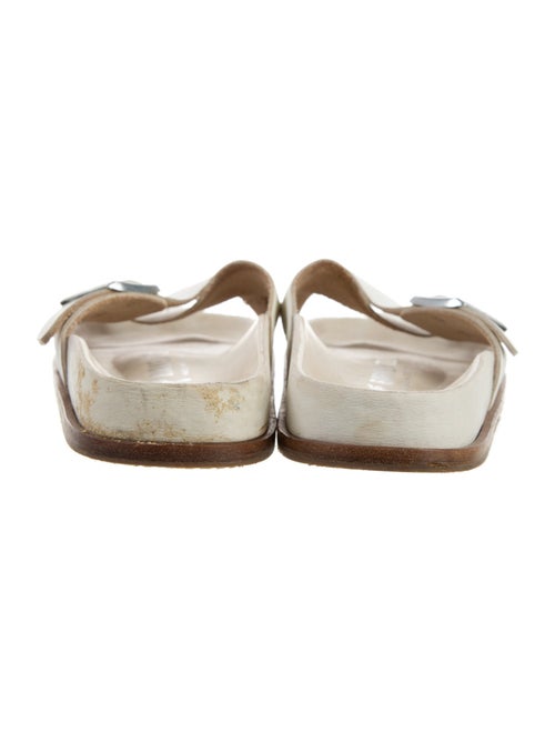 Birkenstock Leather Colorblock Pattern Mules