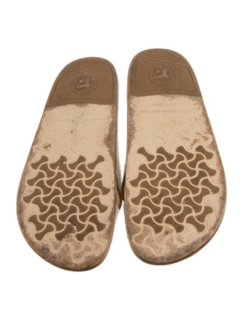 Birkenstock Leather Colorblock Pattern Mules