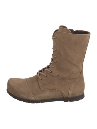 Birkenstock Suede Combat Boots