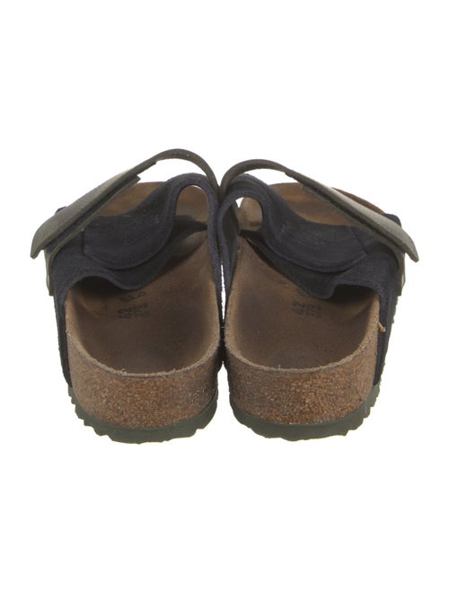 Birkenstock Suede Graphic Print Slides