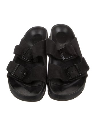 Birkenstock Suede Cutout Accent Slippers