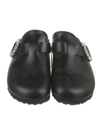 Manolo Blahnik x Birkenstock Leather Mules