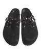 Birkenstock Boston 'Rivets' Suede Slides