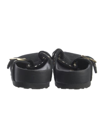 Birkenstock Boston 'Rivets' Suede Slides