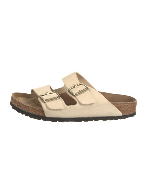 Birkenstock Suede Colorblock Pattern Slides