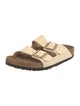 Birkenstock Suede Colorblock Pattern Slides