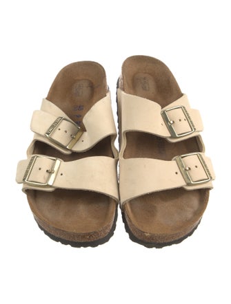 Birkenstock Suede Colorblock Pattern Slides