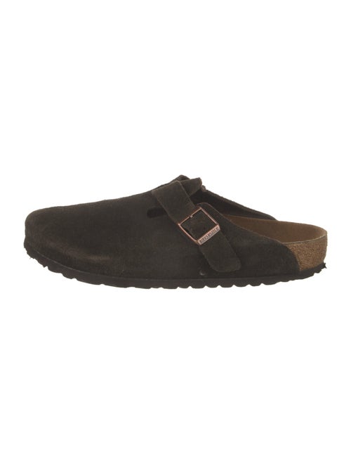 Birkenstock Suede Cutout Accent Slides