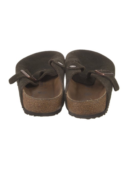 Birkenstock Suede Cutout Accent Slides