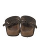 Birkenstock Suede Cutout Accent Slides